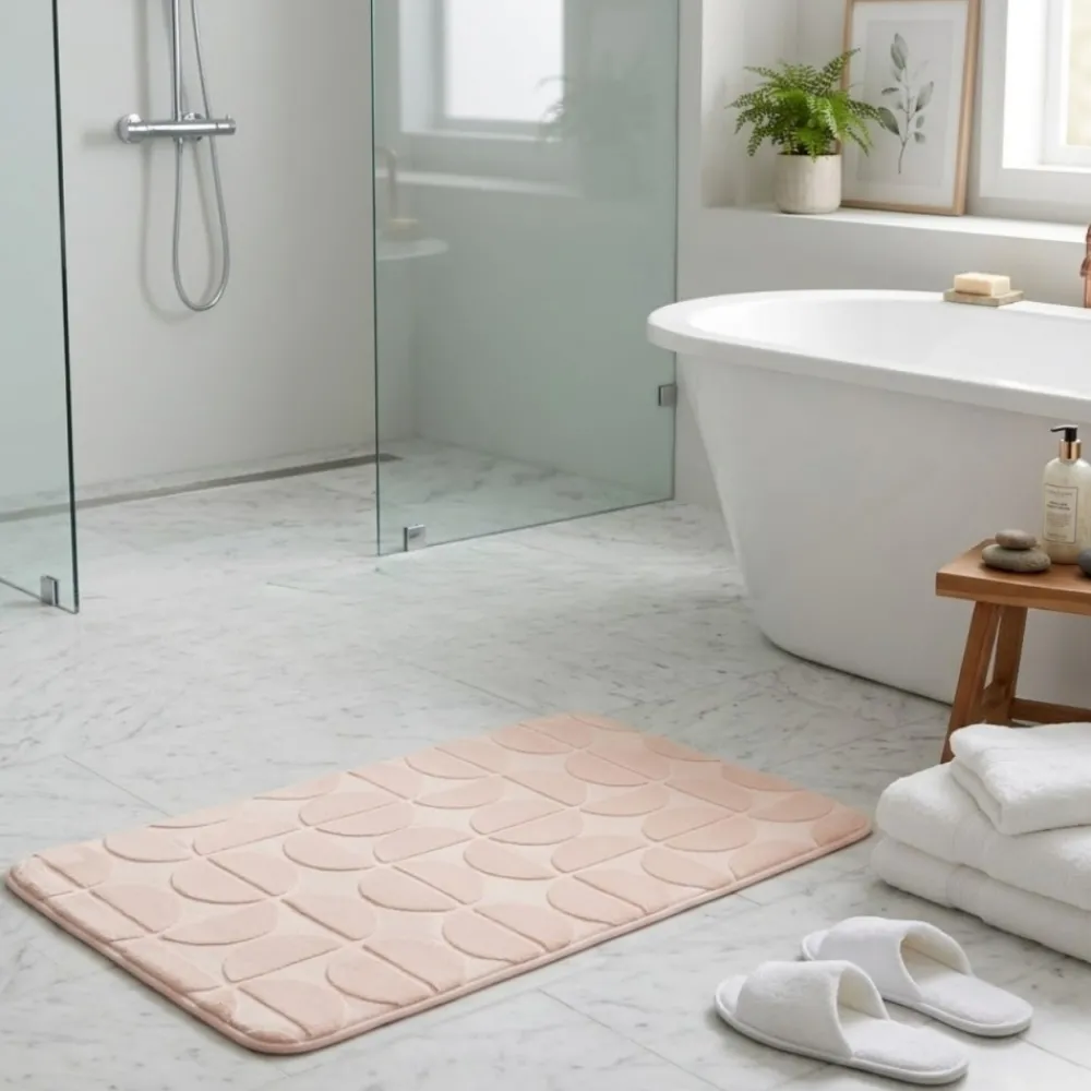 Mata łazienkowa Roy 50x80 cm pudrowy róż * TENDANCE Discount