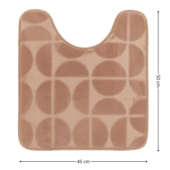 Mata pod WC Roy 45x50 cm cappuccino * TENDANCE New