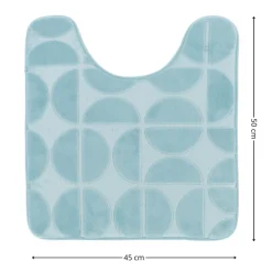 Mata pod WC Roy 45x50 cm niebieska * TENDANCE Online