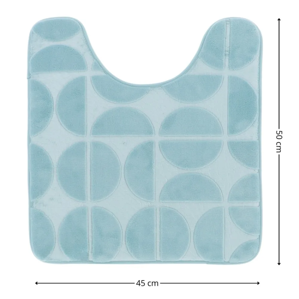 Mata pod WC Roy 45x50 cm niebieska * TENDANCE Online