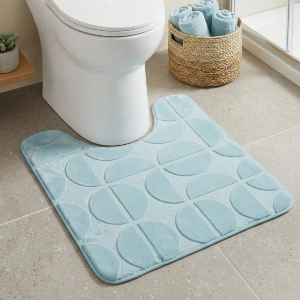 Mata pod WC Roy 45x50 cm niebieska * TENDANCE Online