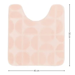 Mata pod WC Roy 45x50 cm pudrowy róż * TENDANCE