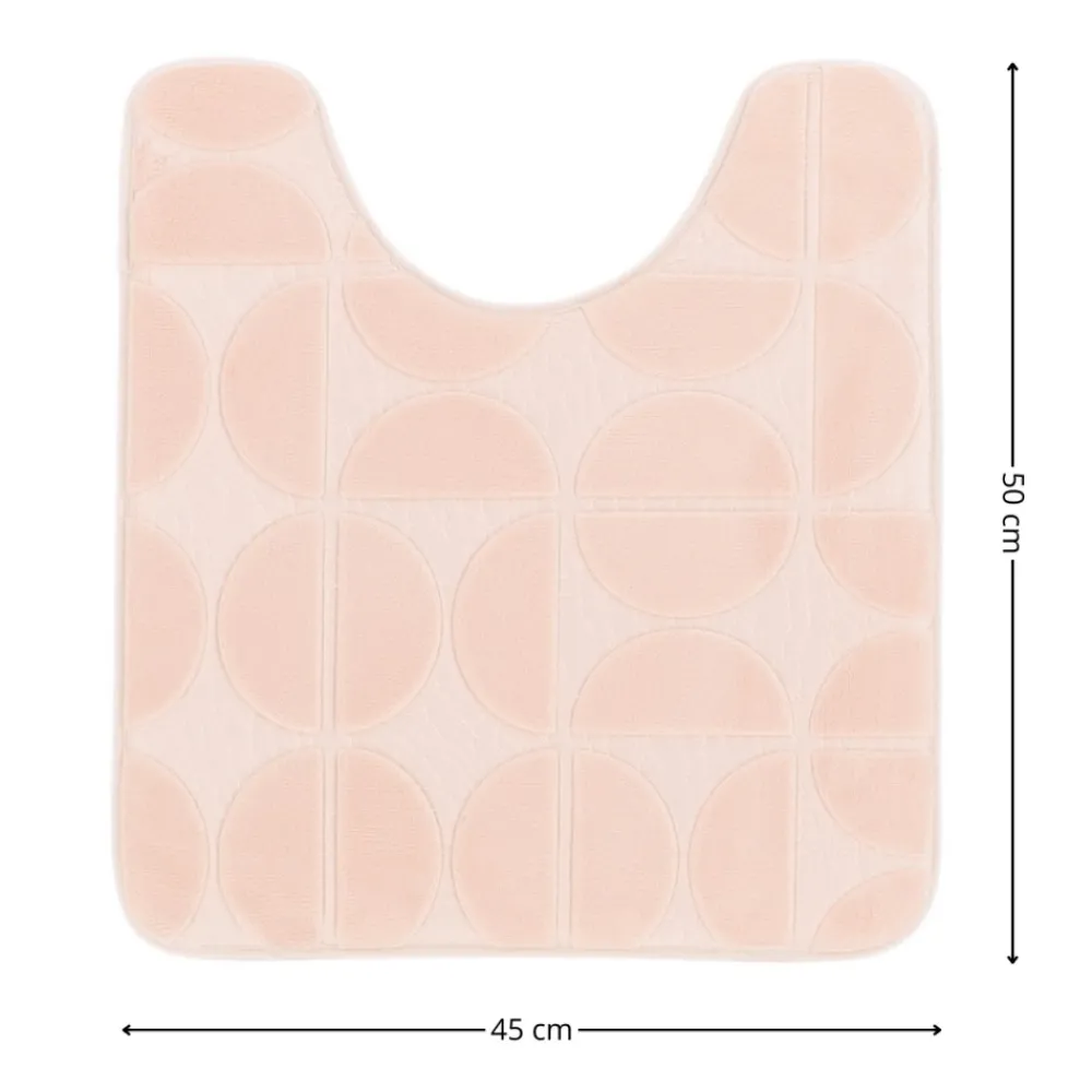Mata pod WC Roy 45x50 cm pudrowy róż * TENDANCE