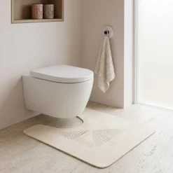 Mata pod WC Velo 45x50 cm beżowy marmur * TENDANCE New