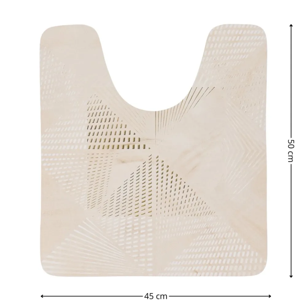 Mata pod WC Velo 45x50 cm beżowy marmur * TENDANCE New