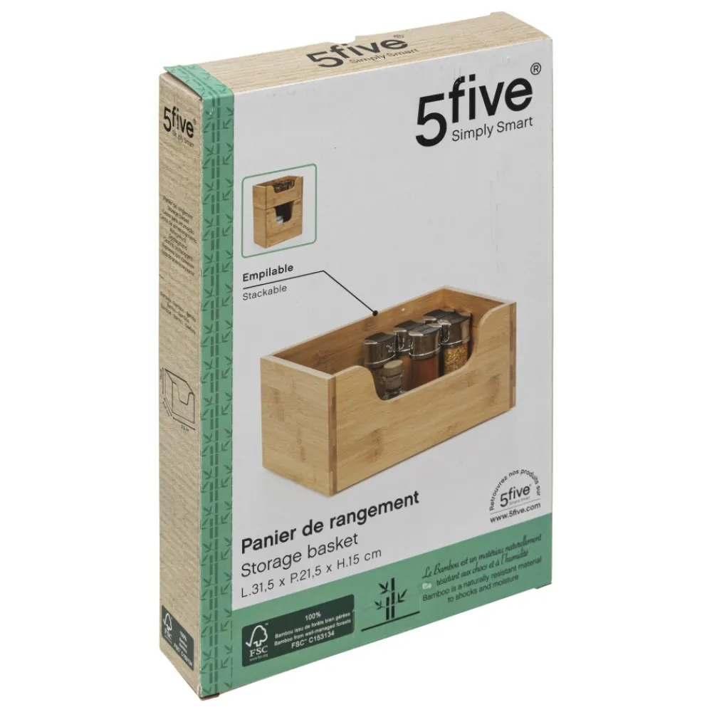 Mały bambusowy pojemnik organizer * 5five Simply Smart Clearance