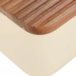Metalowy chlebak Allure ivory