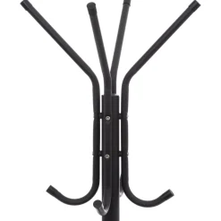 Metalowy czarny wieszak na ubrania 171cm