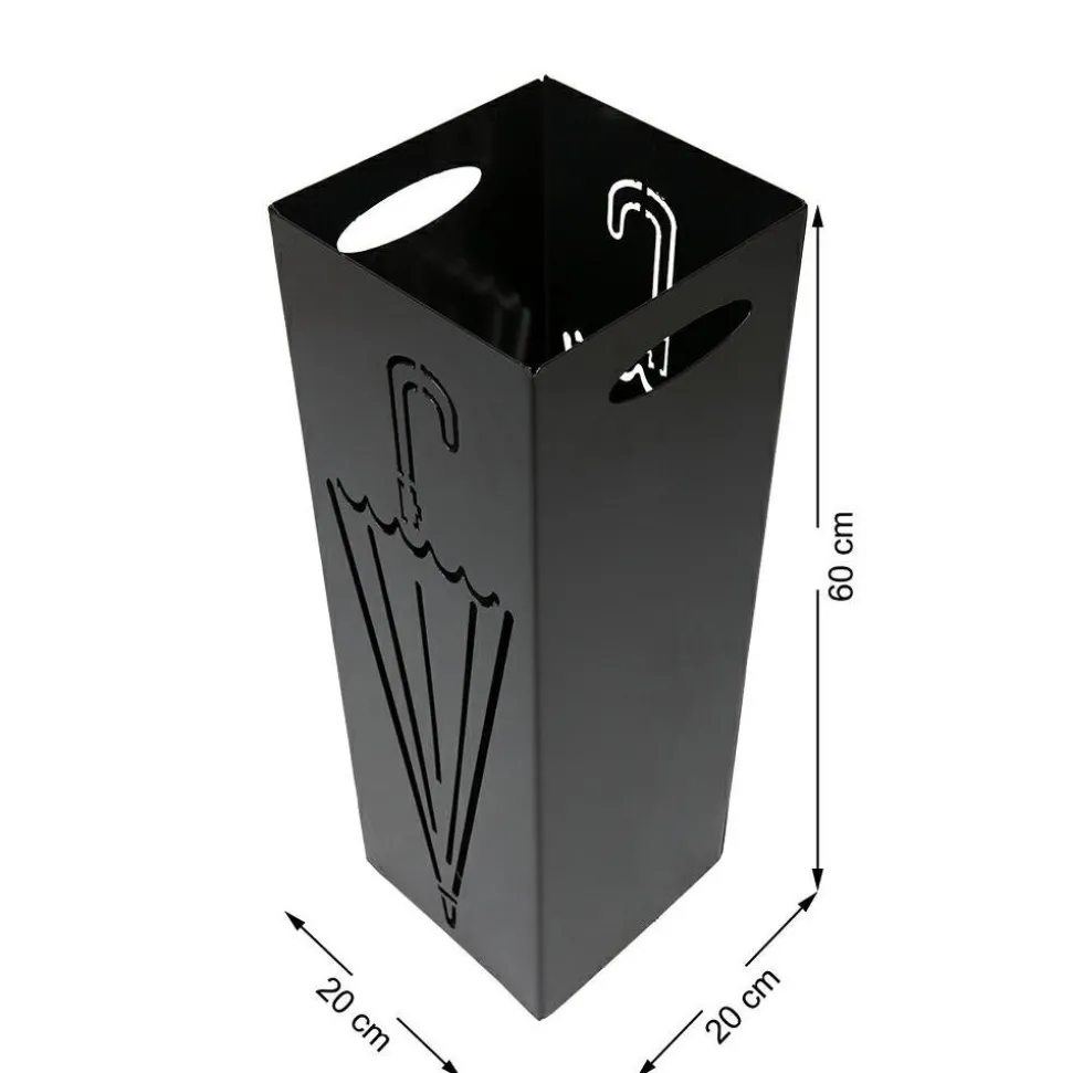 Metalowy parasolnik stojak do przedpokoju 60 cm wzór 3