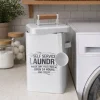 Metalowy pojemnik na proszek do prania z miarką 8L