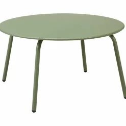 Metalowy stolik kawowy 70xh40 cm zielony mat