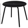 Metalowy stolik pomocniczy czarny 50xh40 cm