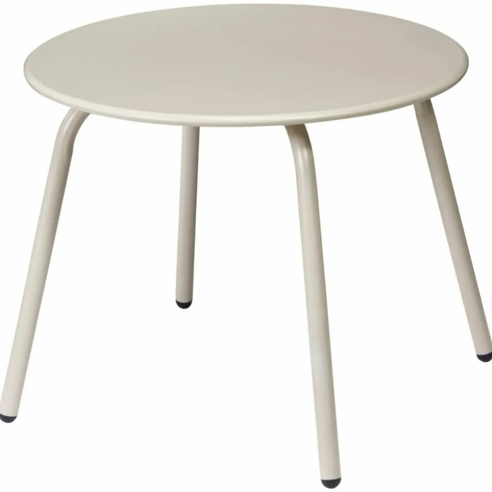 Metalowy stolik pomocniczy beżowy 50xh40 cm