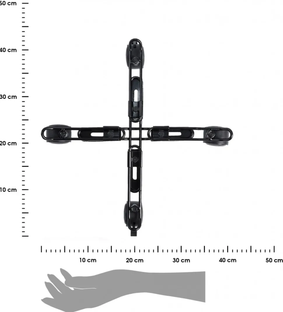 Metalowy wózek pod donicę regulowany 34-42 cm