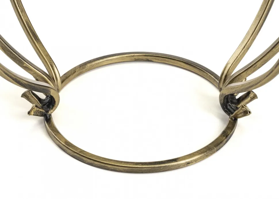 Metalowy złoty kwietnik Virella 38x54 cm
