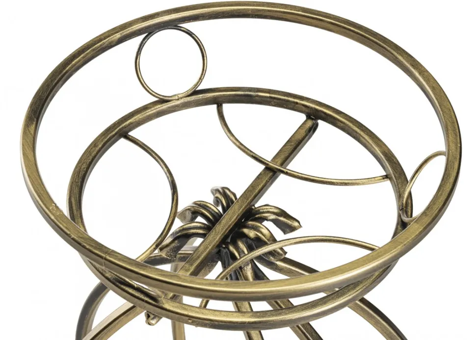 Metalowy złoty kwietnik Virella 38x54 cm