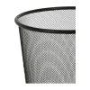 Metalowy kosz na śmieci czarny 28 cm * H&S Decoration Discount