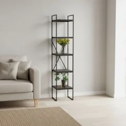 Metalowy regał stojący 5-poziomowy h130 cm * HowHomely Online