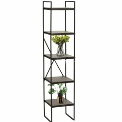 Metalowy regał stojący 5-poziomowy h130 cm * HowHomely Online