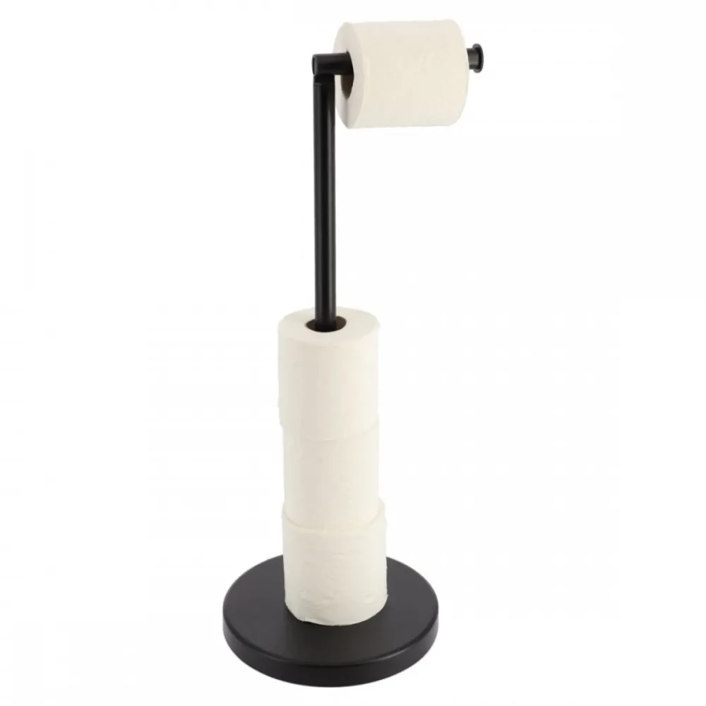 Metalowy stojak na papier Andres Black * TENDANCE