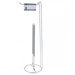 Metalowy stojak na papier Andres Chrome * TENDANCE Outlet