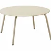 Metalowy stolik kawowy 70xh40 cm beżowy mat * HowHomely Hot