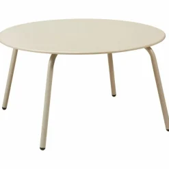 Metalowy stolik kawowy 70xh40 cm beżowy mat * HowHomely Hot