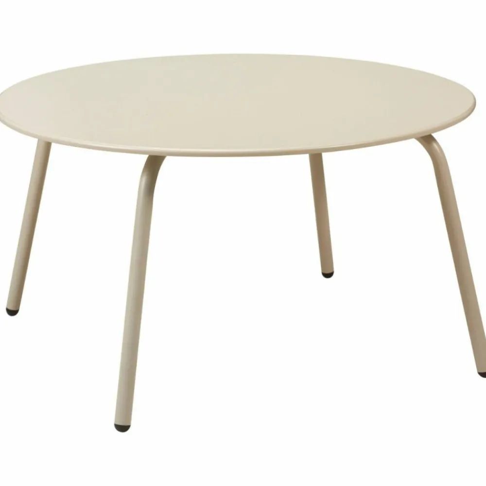 Metalowy stolik kawowy 70xh40 cm beżowy mat * HowHomely Hot