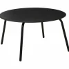 Metalowy stolik kawowy 70xh40 cm czarny mat * HowHomely