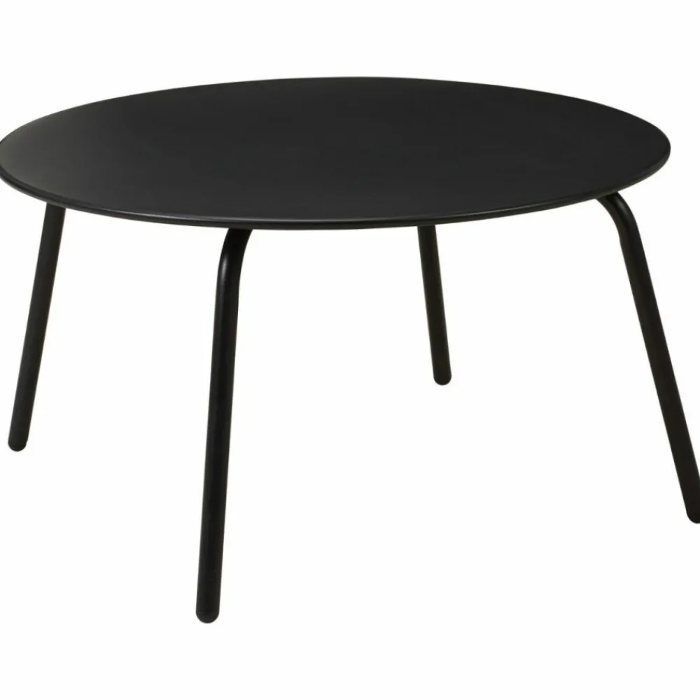 Metalowy stolik kawowy 70xh40 cm czarny mat * HowHomely