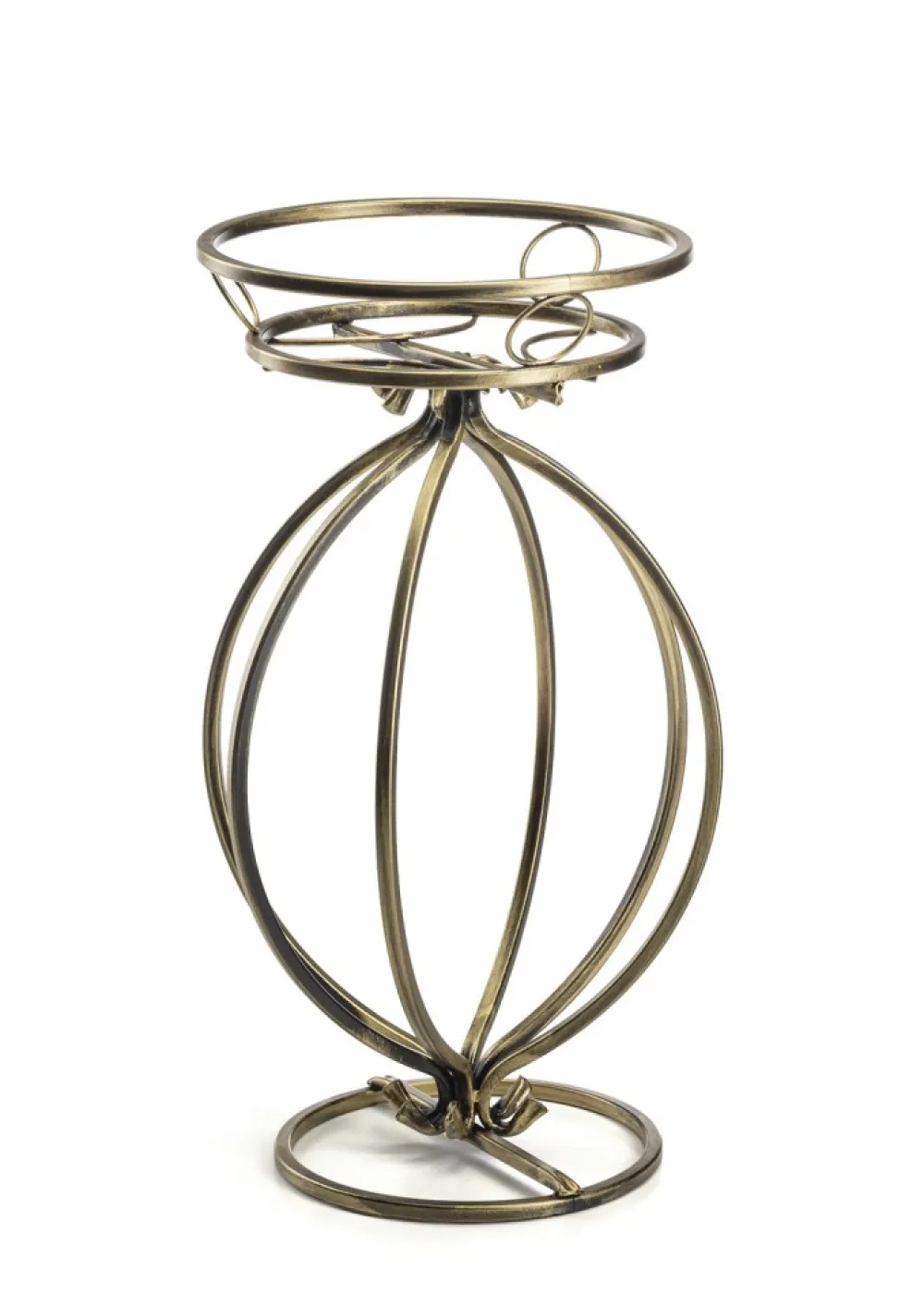 Metalowy złoty kwietnik Virella 30x54 cm * Dąstal Best
