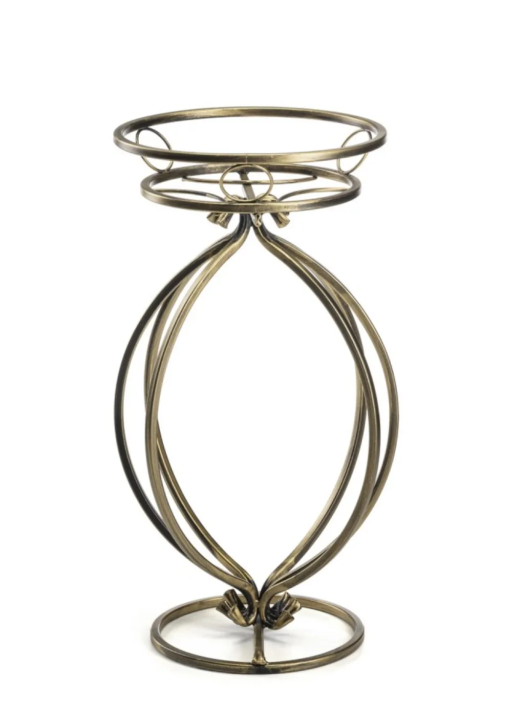 Metalowy złoty kwietnik Virella 30x54 cm * Dąstal Best