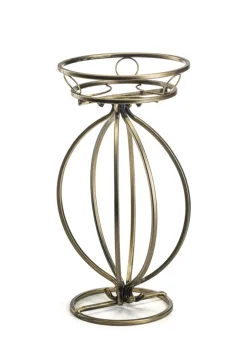 Metalowy złoty kwietnik Virella 30x54 cm * Dąstal Best