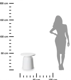 Minimalistyczny stolik OTTO1 biały