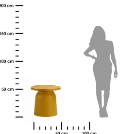 Minimalistyczny stolik OTTO1 żółty