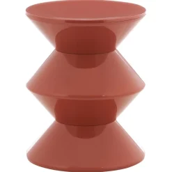 Minimalistyczny stolik FLAME czerwony * HowHomely Sale