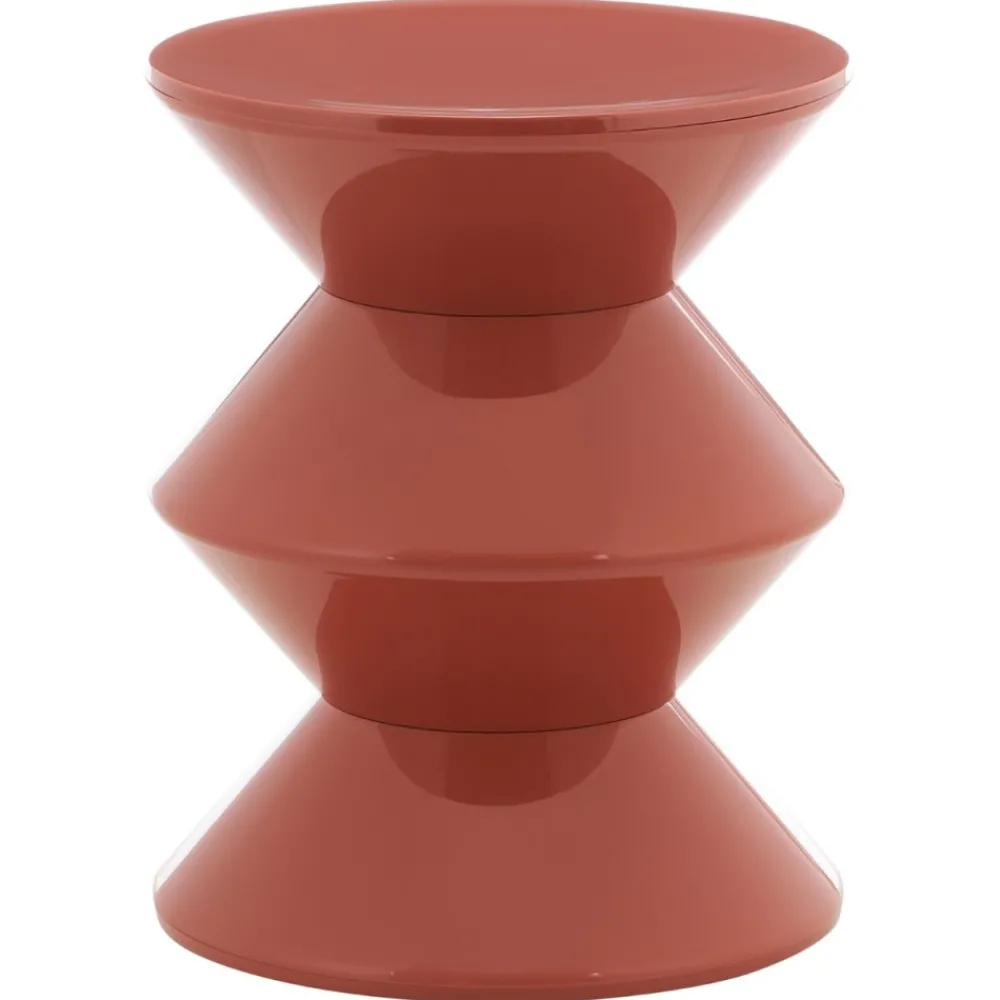 Minimalistyczny stolik FLAME czerwony * HowHomely Sale