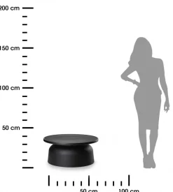 Minimalistyczny stolik OTTO2 czarny * HowHomely Discount