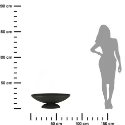 Misa ogrodowa żeliwna owalna na ognisko 77,6xh26,7 cm