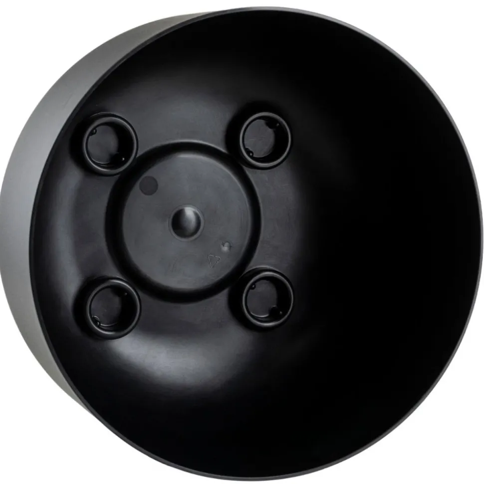 Misa TERRA na nóżkach recykling czarna h17x26,9 cm