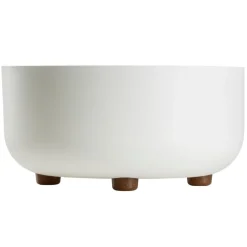 Misa TERRA na nóżkach recykling kremowa h14,4x29,7 cm * HowHomely Best