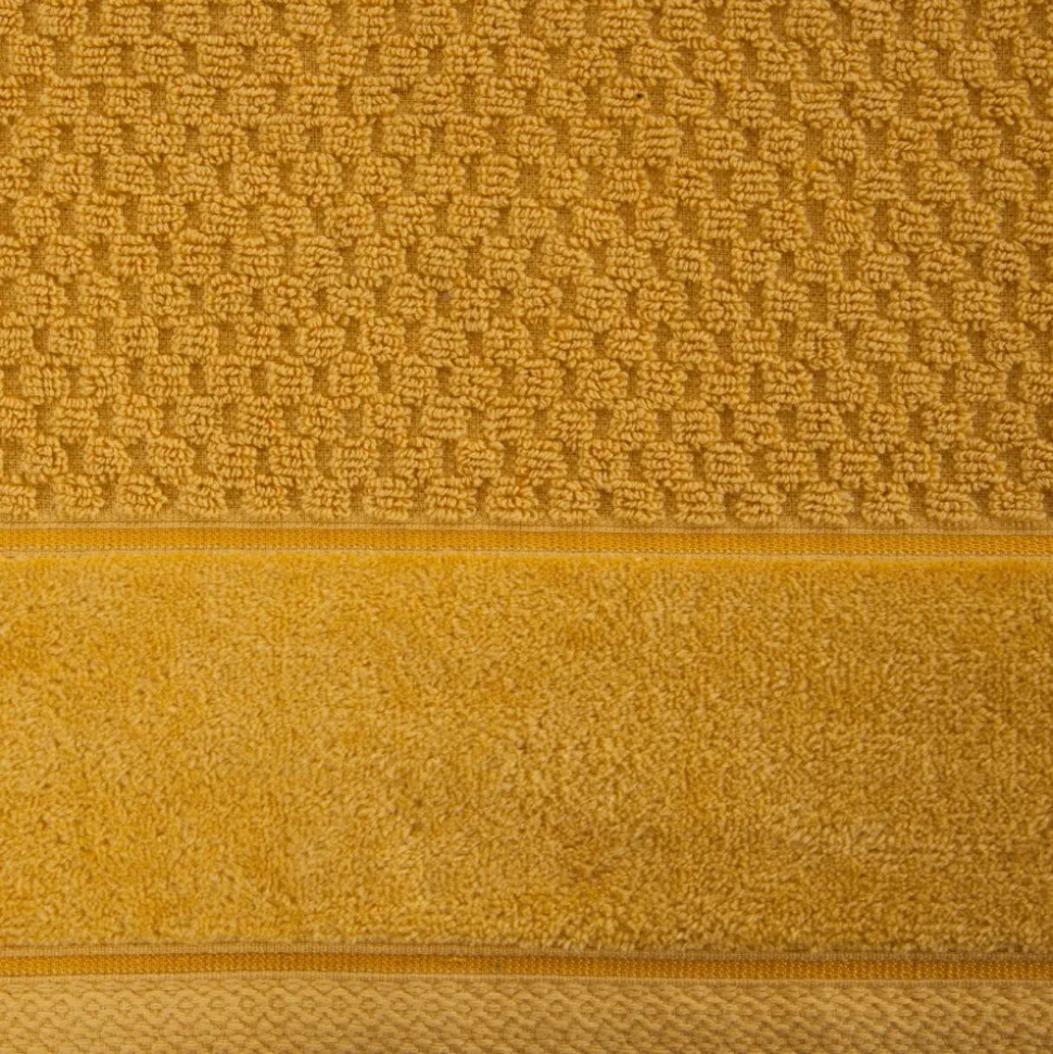 Mięsisty ręcznik FRIDA 50x90 musztardowy