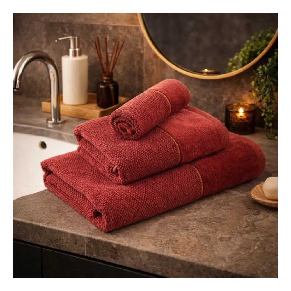 Mięsisty ręcznik kąpielowy ARIA bordo 50x90 cm * EUROFIRANY B.B. Choczyńscy Sp.J. Clearance