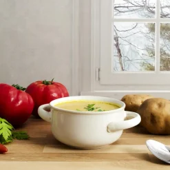 Miska ceramiczna do zupy Luna kremowa