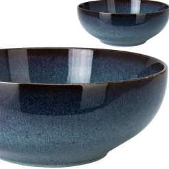 Miska ceramiczna granatowa 25 cm