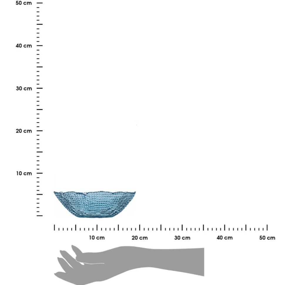 Miska na sałatkę 19,5 cm Roche niebieska