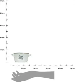 Miska na zupę z kamionki 500 ml jasno szara