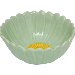 Miska z kamionki Fleur 350 ml zielona