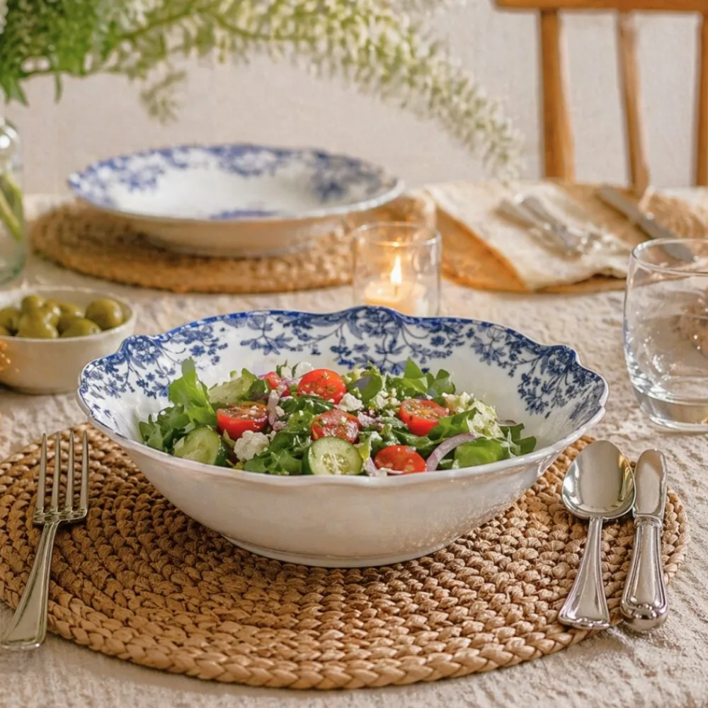 Miska na sałatkę 23 cm Reverie Blue * Estia Sale