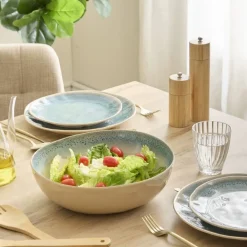 Miska na sałatkę Pia 29 cm niebieska * Secret de Gourmet Outlet